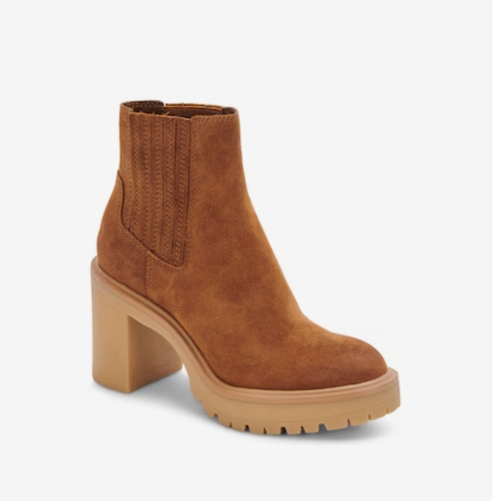 Dolce Vita Caster H20 Booties in Cognac Size 10